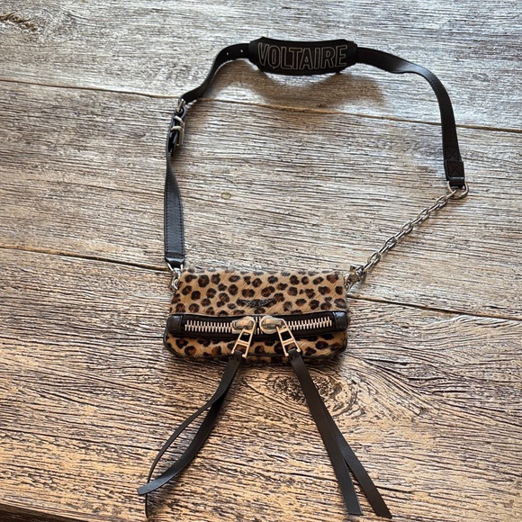 Zadig and Voltaire Leopard Print Crossbody Bag - Picture 1 of 10